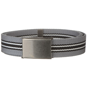 Canvas web belt with stripes